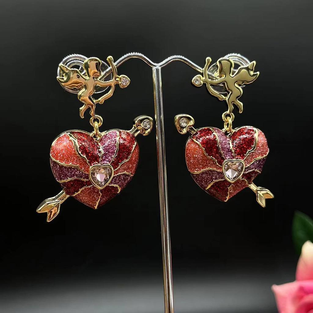 Vintage Red Floral & Honeycomb Bee Pendant Necklace Collection