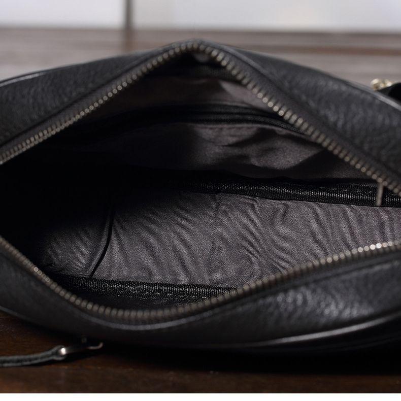 Genuine Leather Crossbody Bag for Men with A High-end Feel, Men's Casual Shoulder Bag, Top Layer Cowhide Horizontal Shoulder Bag, Men's Bag