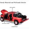 1/32 Toy Trucks for Boys RAM TRX 1500 Diecast Metal Pickup Truck Toys Pull Back Model Cars with Light and Sound for Kids Aged 3-7