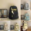 Nylon Casual Large Capacity Backpack For Travel And School With Letter Print Design For Men And Women