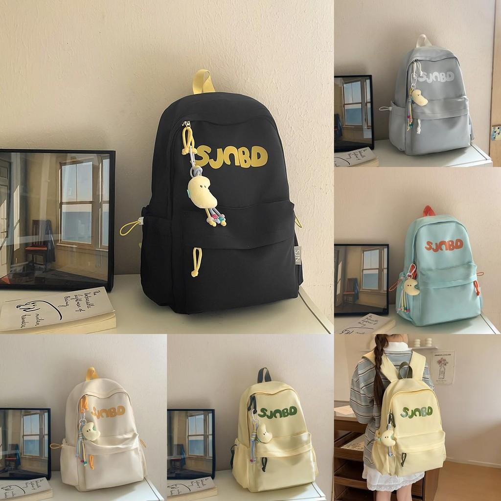 Nylon Casual Large Capacity Backpack For Travel And School With Letter Print Design For Men And Women