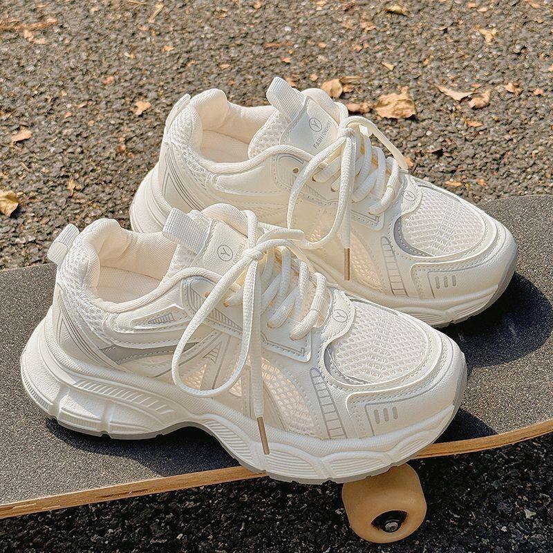 Sports little white shoes women's 2025 new lightweight soft sole not tired feet Forrest Gump shoes platform dad shoes travel versatile