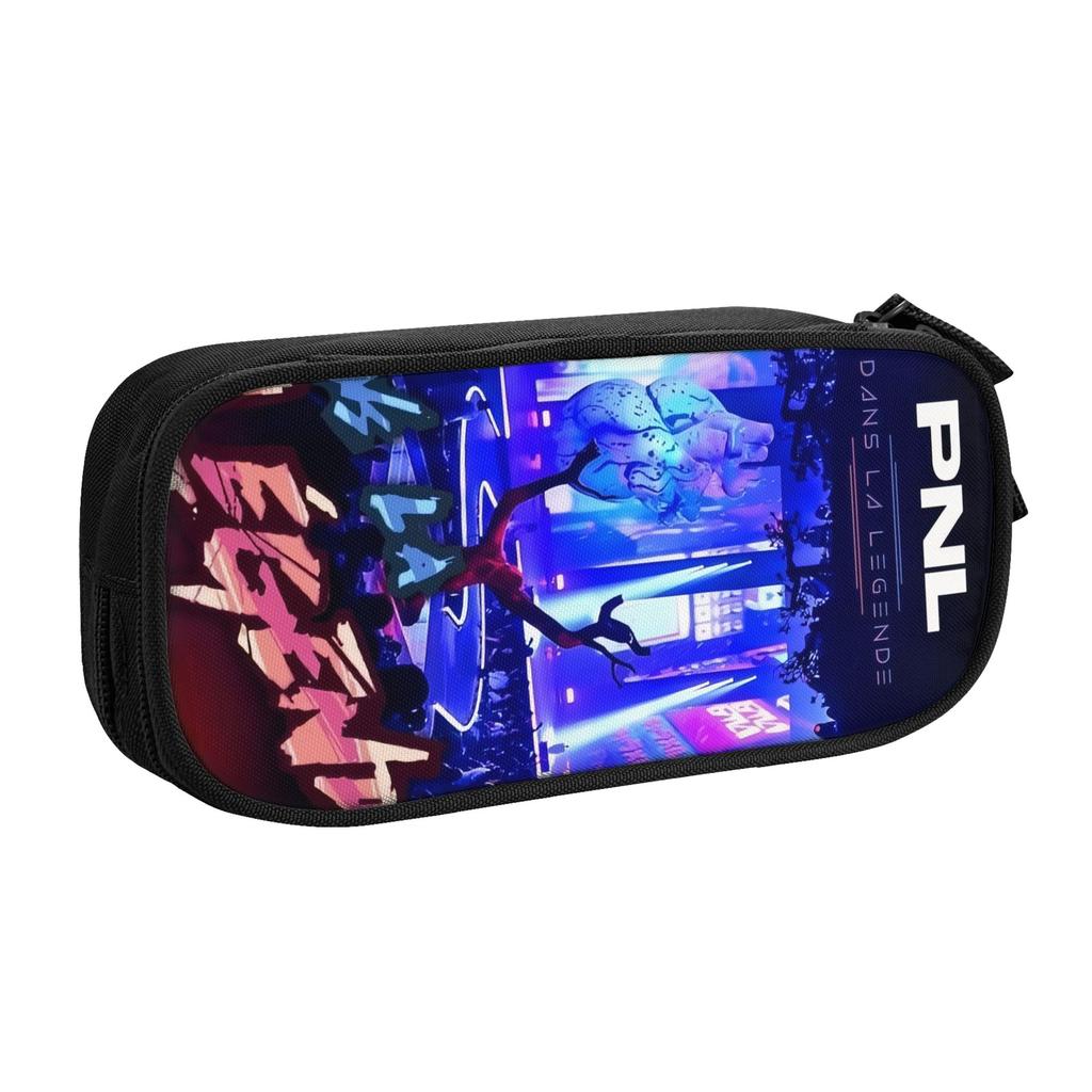 Kawaii French Rapper PNL QLF Pencil Case for Girls Boys Large Storage Le Monde Chico Pencil Bag School Supplies