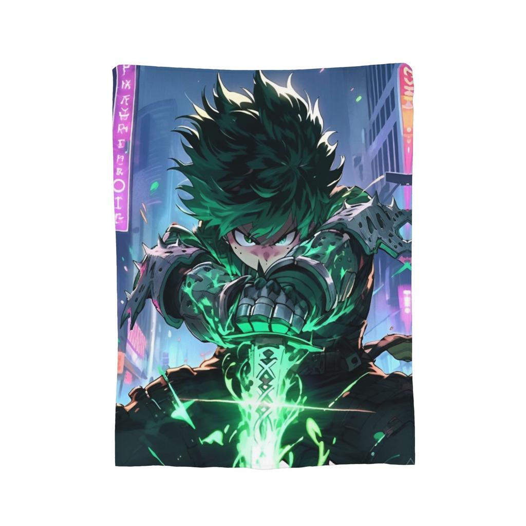 My Hero Academia Blankets Fleece Anime Warm Throw Blankets for Car Sofa Couch Bedroom Quilt