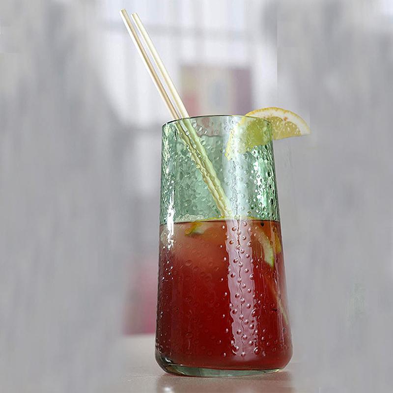 100Pcs/Set Natural Wheat Straw Biodegradable Straws Portable Drinking Straw