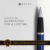 Cross Bailey Selectip Roller Ballpoint Pen Blue Lacquer Gloss Chrome Appointment