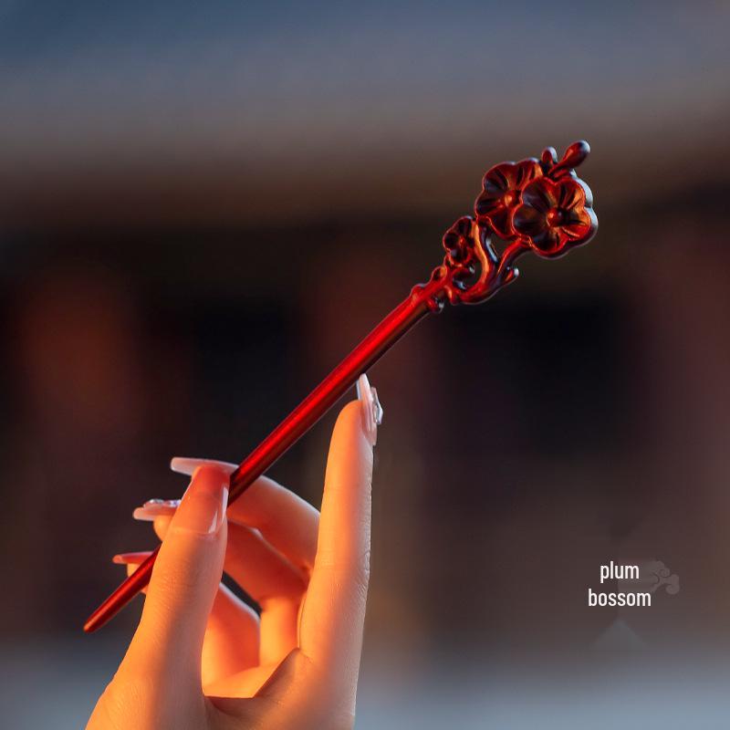 

Высококачественная заколка для волос из персикового дерева ручной работы для женщин - Аксессуар для прически в древнем стиле