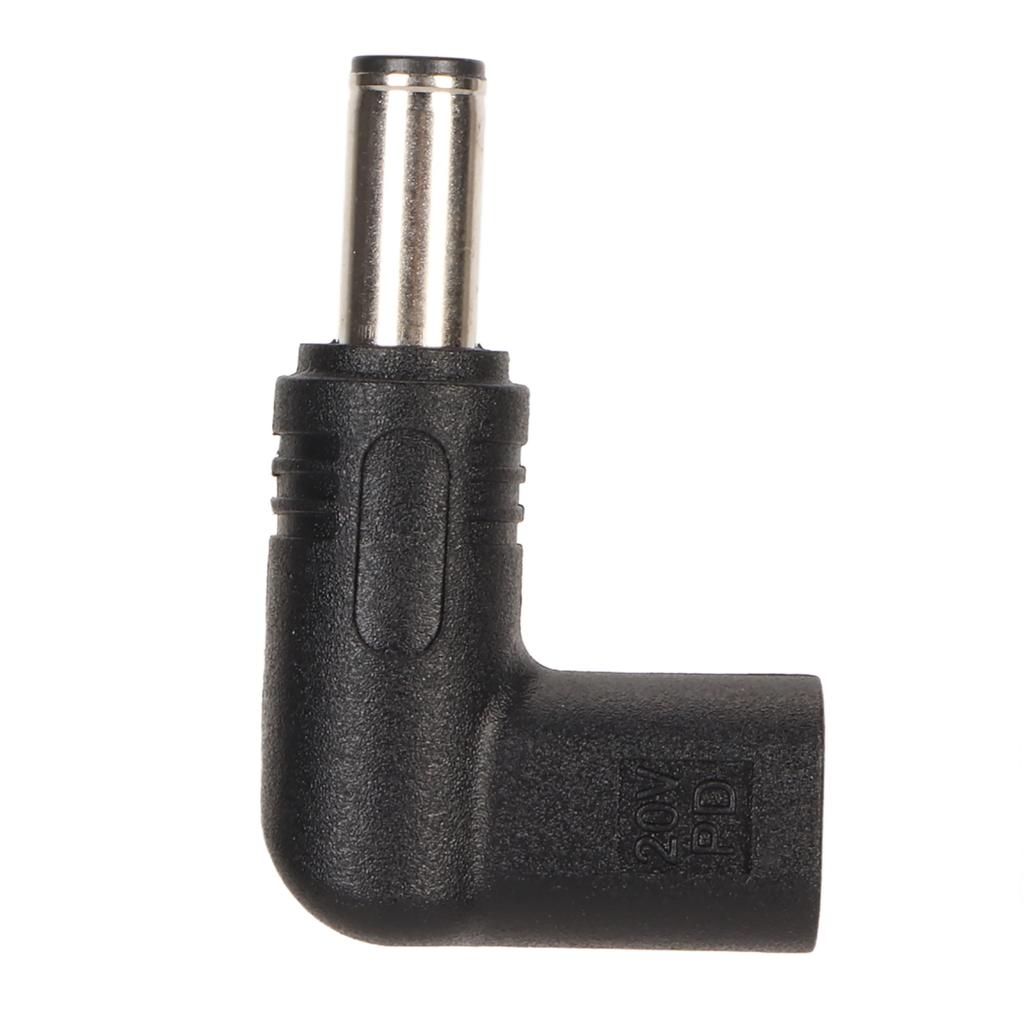 USB Type C Female To 6.0x3.7mm Adapter 100W PD Fast Charge 90 Degree Angled USB C To DC Adapter