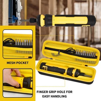 Shockproof Electric Screwdriver Set Case Durable Impact-Resistant Driver Drill Bits Case Dust-proof for DEWALT/DWHT66719