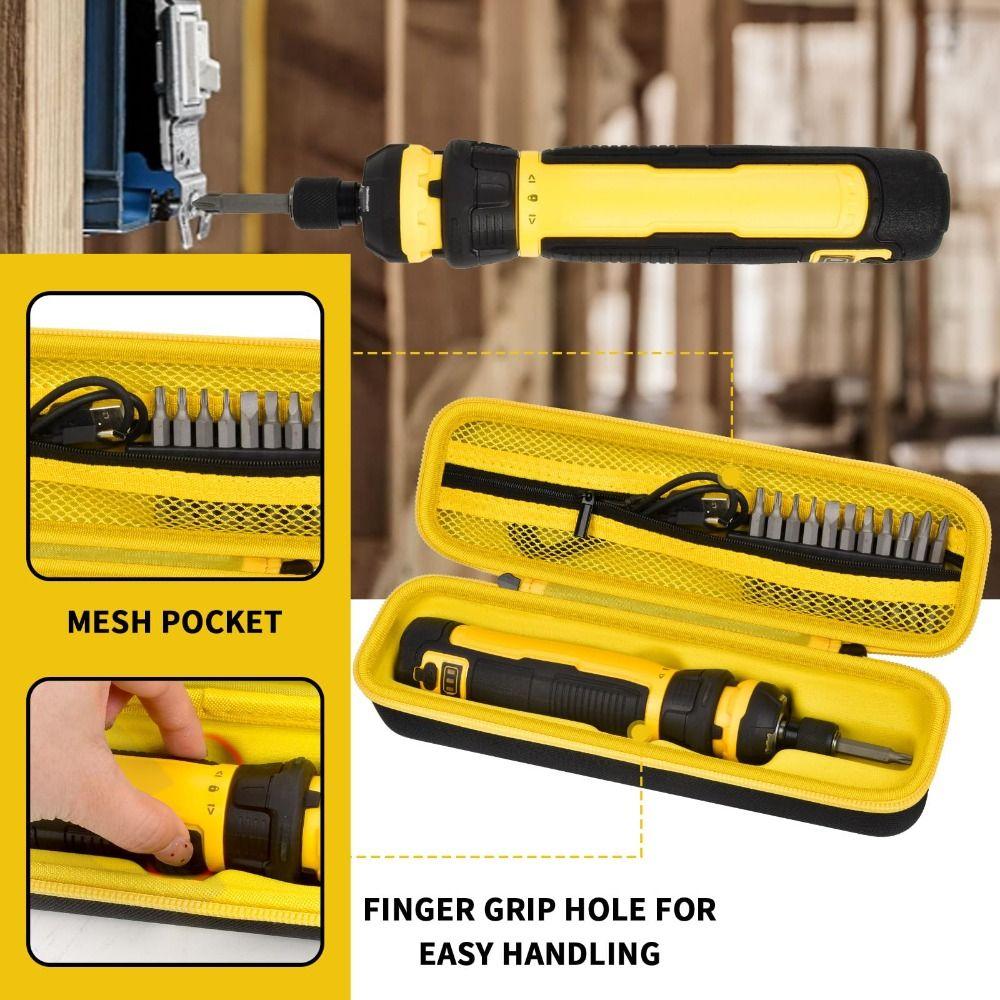 Shockproof Electric Screwdriver Set Case Durable Impact-Resistant Driver Drill Bits Case Dust-proof for DEWALT/DWHT66719