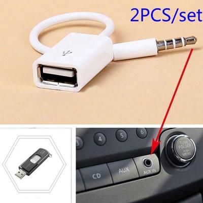 Câble convertisseur Cordon Rondaful 3,5 mm 3,5 mm vers USB Adaptateur USB Prise audio USB 2.0 haute fidélité