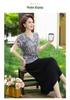 2026 Elegant Chiffon Summer Dress for Moms, Casual Fake Two-Piece, Age-Defying Style for Middle-Aged and Seniors