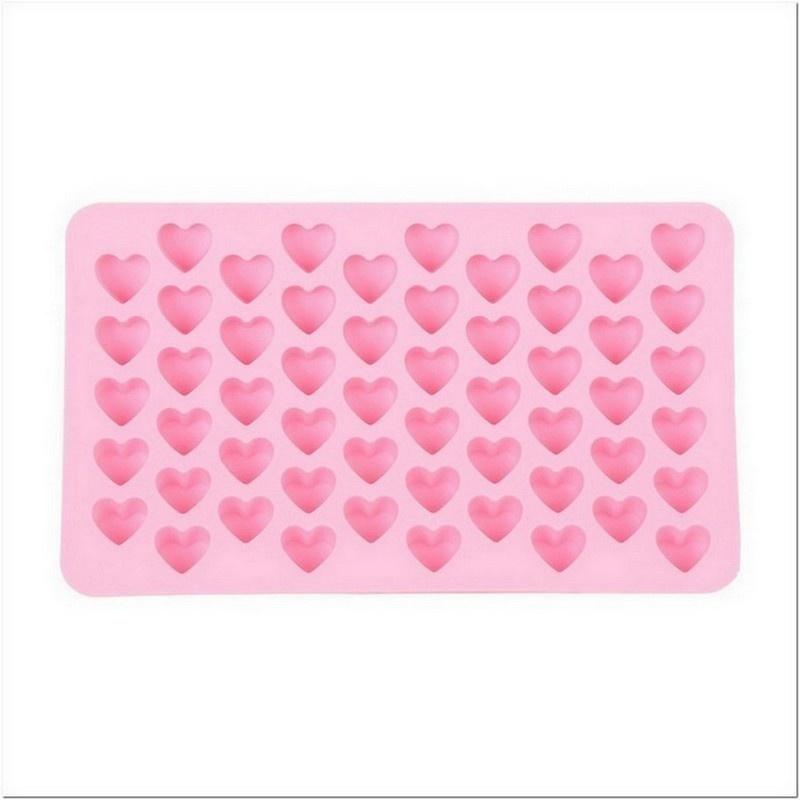 Attractive Design Silicone Heart Cake Chocolate Cookies Baking Mould Ice Cube Soap Mold AU21