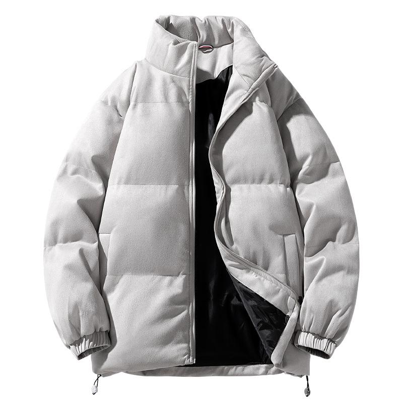 Bomullsfodrade Herr Ståkrage Unga Lösa Herrars Vardagliga Bomullsfodrade Jackor Följer Vintertrenden Förtjockad Varm Bomullsfodrad Jacka Herr