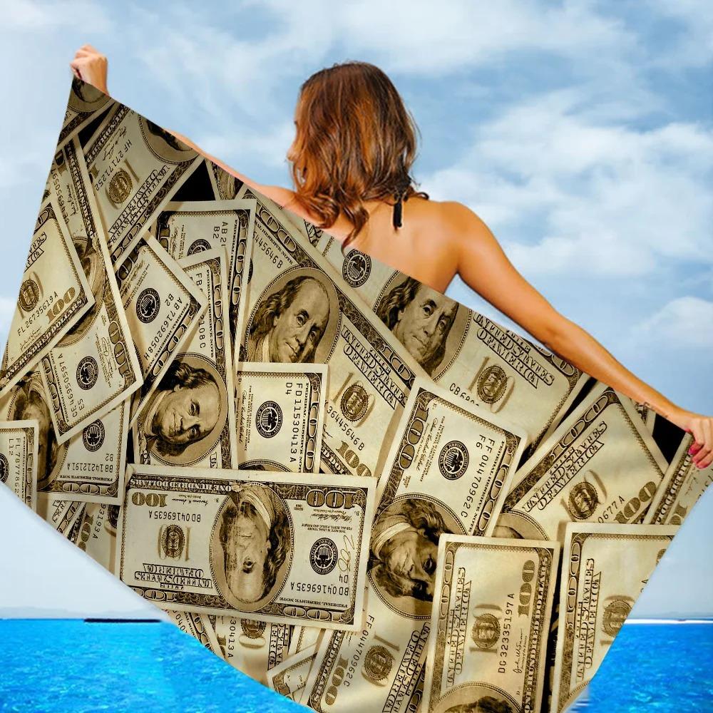 Creative USA Dollar Towel Microfiber Beach Towel Absorbent Quick dry Soft Yoga Swimming Resort Mountain Climbing Towel
