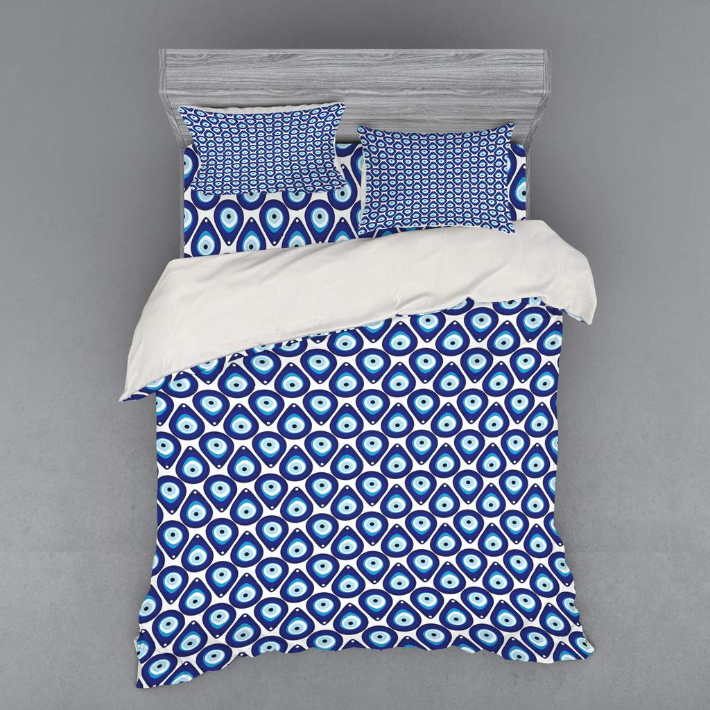 Eye Duvet Cover Set For Teens Adults Quilt Covers Queen King Size Lightweight Down With 2 Pillowcases 1 Duvet Cover No Comforter