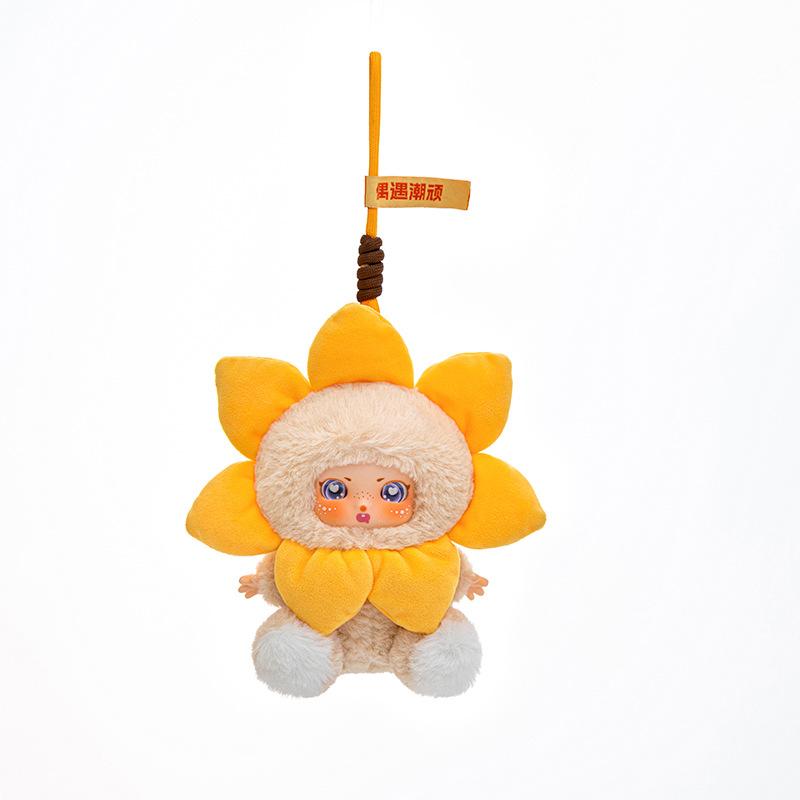 

Flower Elf Doll Plush Toy Cute Keychain Kawaii Sunflower Bag Backpack Pendant Kid Gift