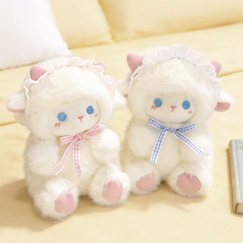 Plush Sheep Doll Soft Short Plush Baby Gift For Kids And Teens