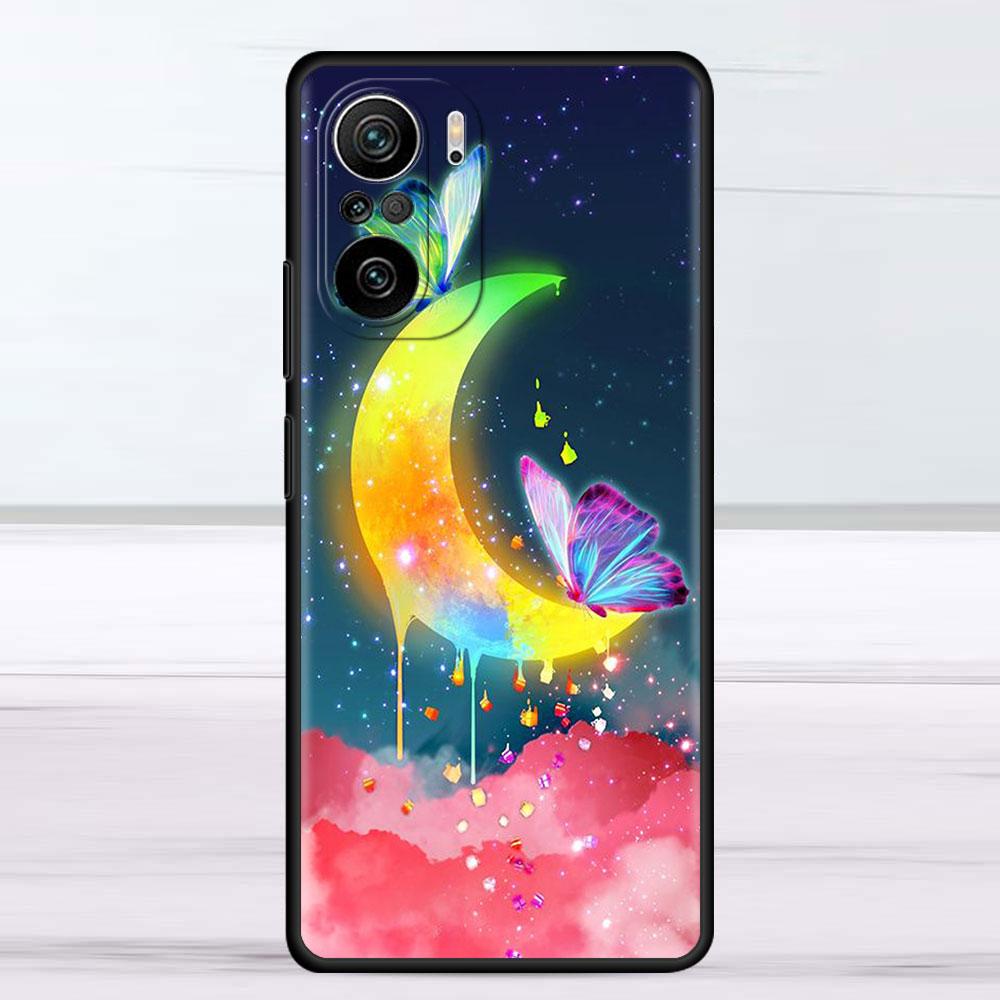 Чехол для Xiaomi Redmi Note 11 9S 10 9 8 7 9A 9C 9i K40 8T 10C 9T K50 силиконовый чехол с блестящими бабочками