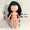 24cm Girls Toy Curly Hair Bean Eye Vinyl Doll Dress Up Dark Skin Mia Potato Dolls Movable Action Figure Body Children Gift Poseable Articulated Scale