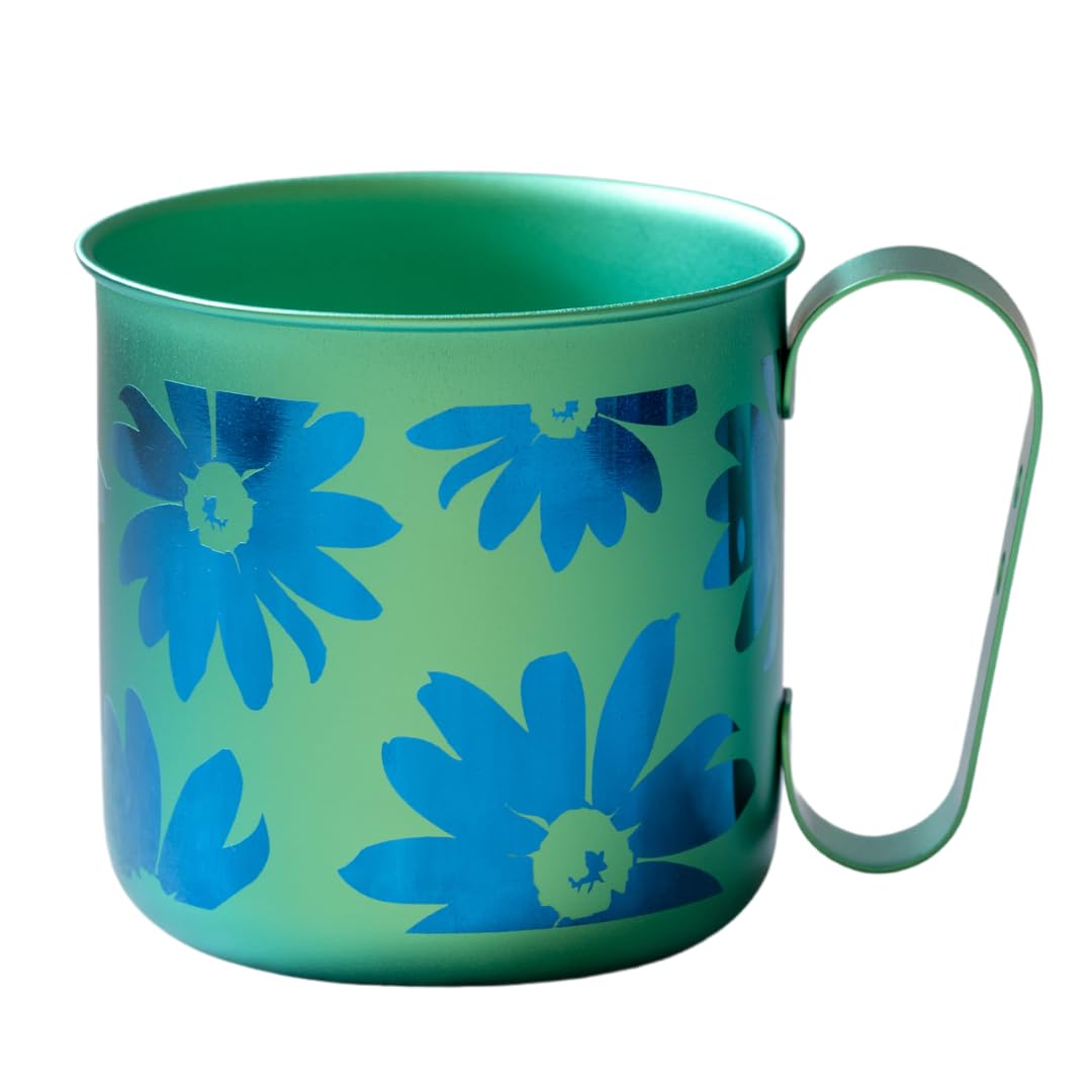 

HORIE Pure Titanium Design Flower Mug, Design, Outdoor, Kids, Gift, Lightweight, Rust-Resistant (320ml) (Green (Flower))
