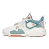 Anta Synthetic Leather Non-Slip Wear-Resistant Breathable Mid-Top Dad Shoes Men Sneakers White Blue 112128084S-1