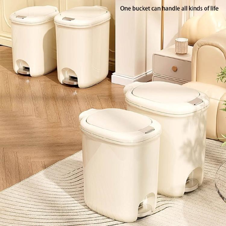 Pedal Bathroom Trash Can for Kitchen Hotel Home or Office 8/12L Trash Can with Lid for Household and Professional