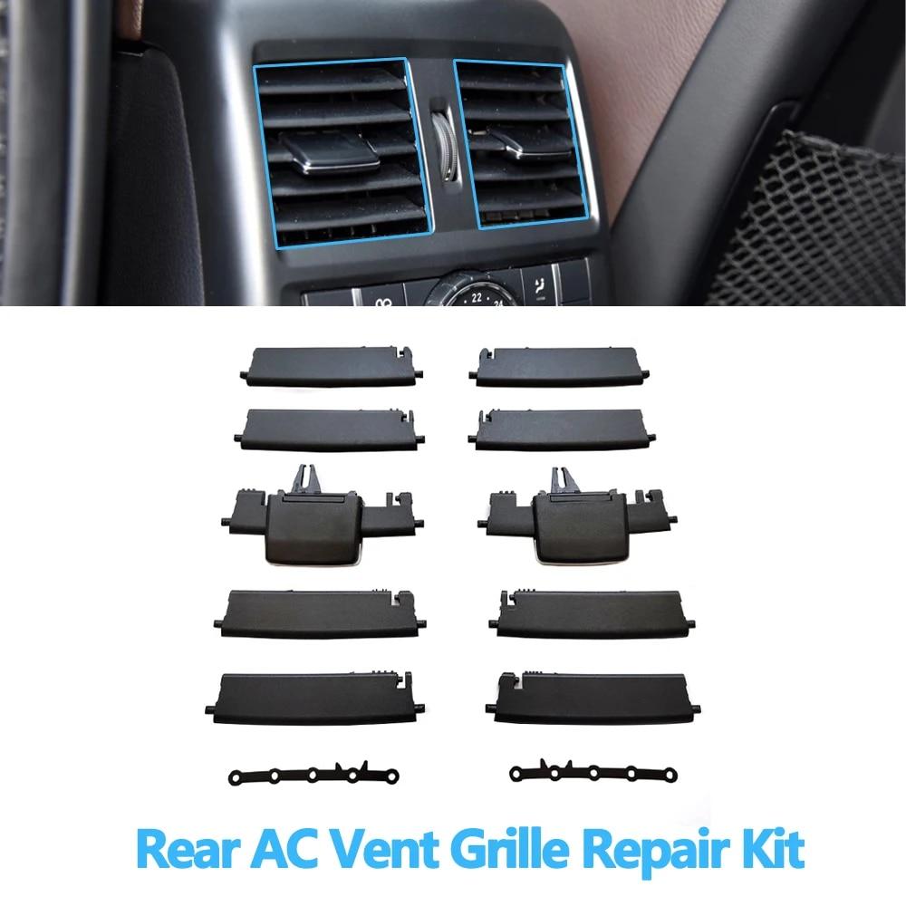 Kit de reparare a clemei de glisare a grilei de ventilație pentru aer condiționat spate AC pentru Mercedes Benz W166 W292 ML350 GL450 ML GLE