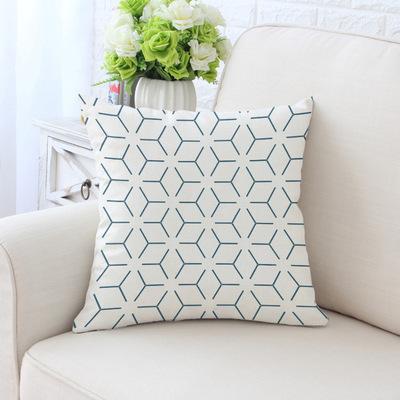 Simple Green Series Patterns Throw Pillow Cover With Short Plush Print Living Room Sofa Decoration Cushion Cover Pillow Covers