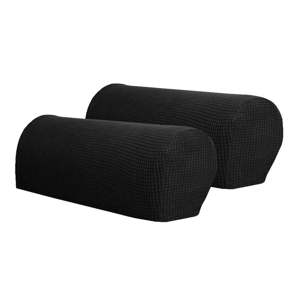 1 Pair Pet Curved Sofa Armrest Cover for Furniture