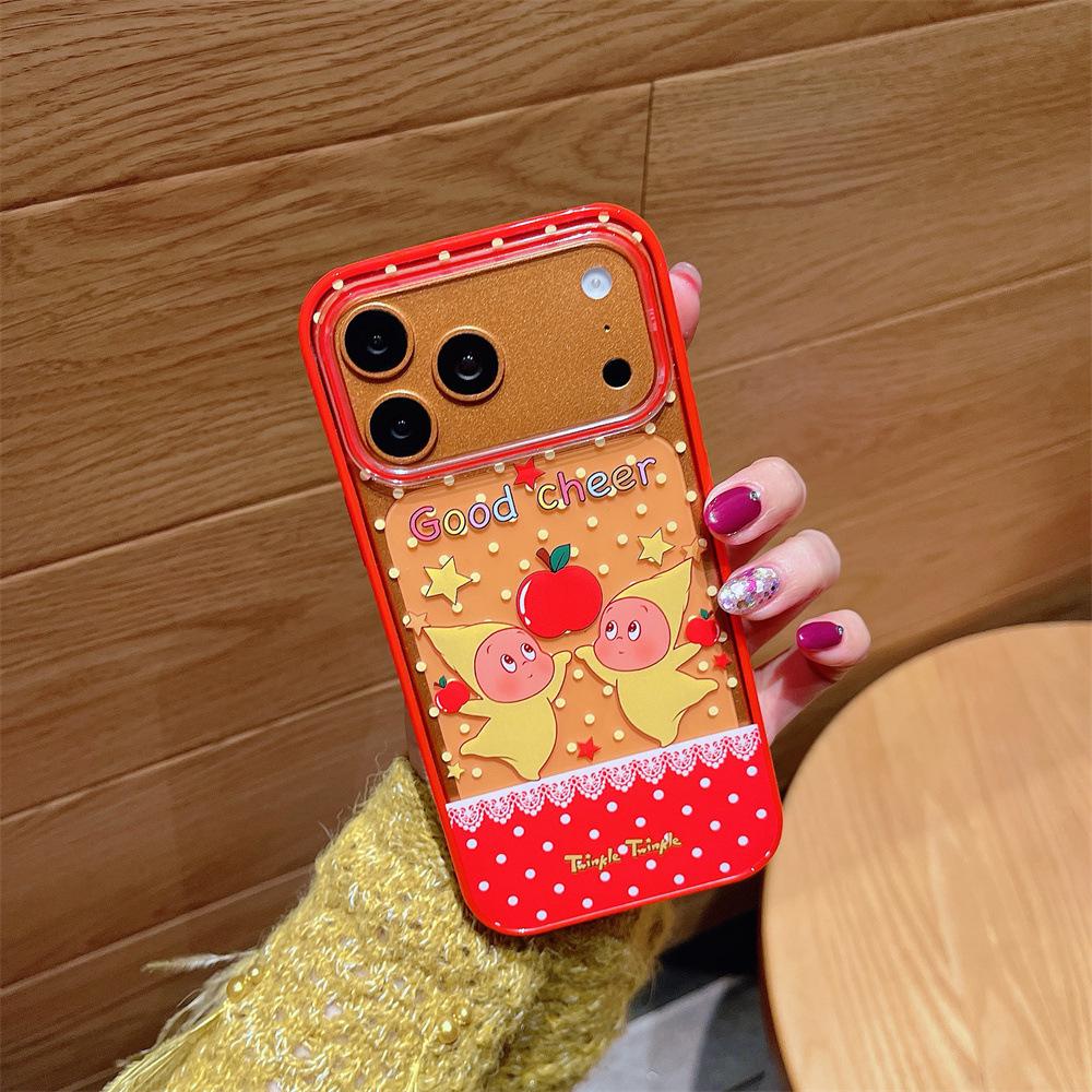 

Cartoon Red Star iPhone 14/13 Pro Max Case, New Year Edition, Anti-Fall Protection iPhone 14