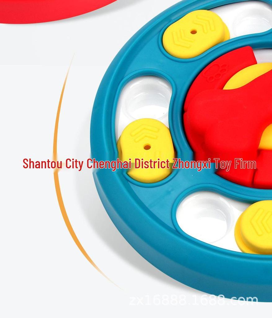 Anti-Spill Rotating Slow Feeder Bowl for Large & Small Dogs