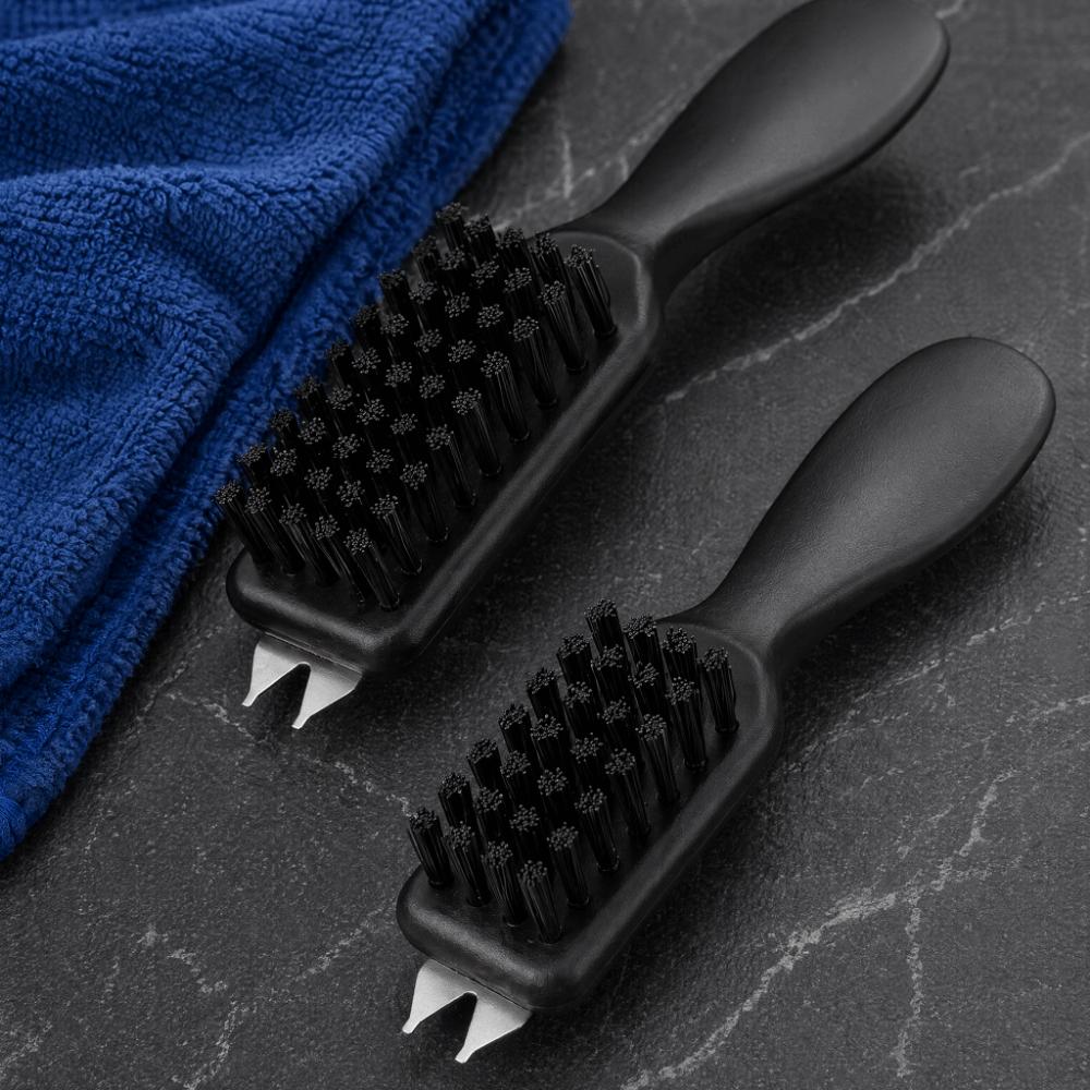 2pcs Multifunctional Brush Golf Club Brush Notched Tip Golf Gear Maintenance Brush Outdoor training