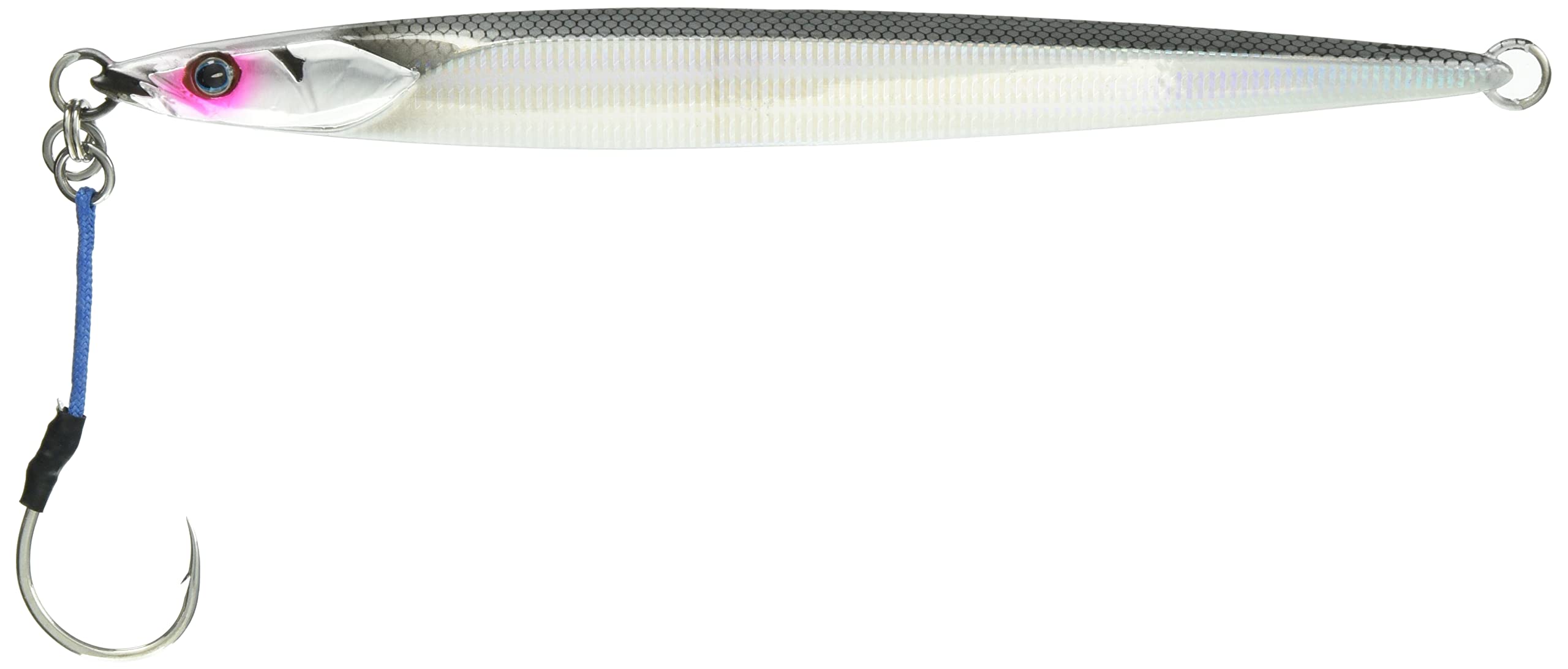 

JACKALL Metal Bumbles Slim Border Silver Jig, Jig, Semi-Long, 200g, G202,