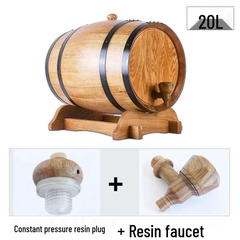 Solid Wood Oak Wine Barrel