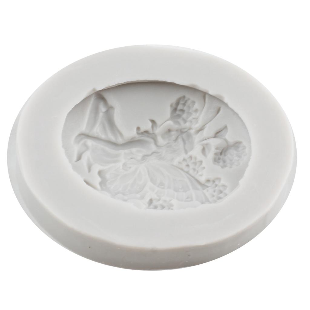 Blumenfee Silikonform Baby Party Fondant Kuchen Dekorieren Werkzeuge Schokolade Rollfondant Formen Polymer Clay Süßigkeiten Formen