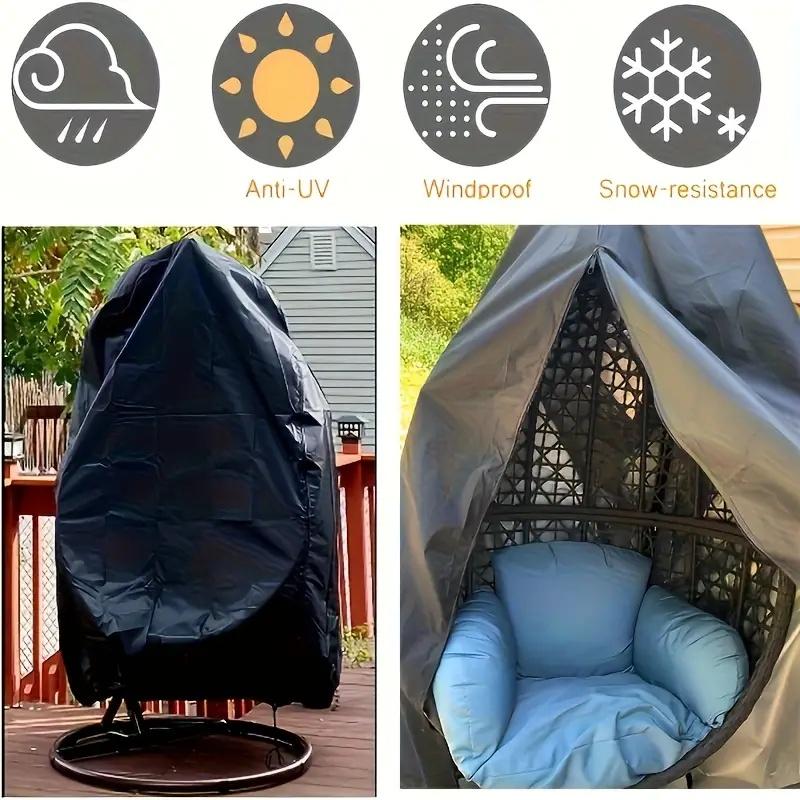 Outdoor Garden Eggshell Swing Cover for Courtyard Hanging Baskets And Chairs, Providing Sun Protection And Dust Coverage