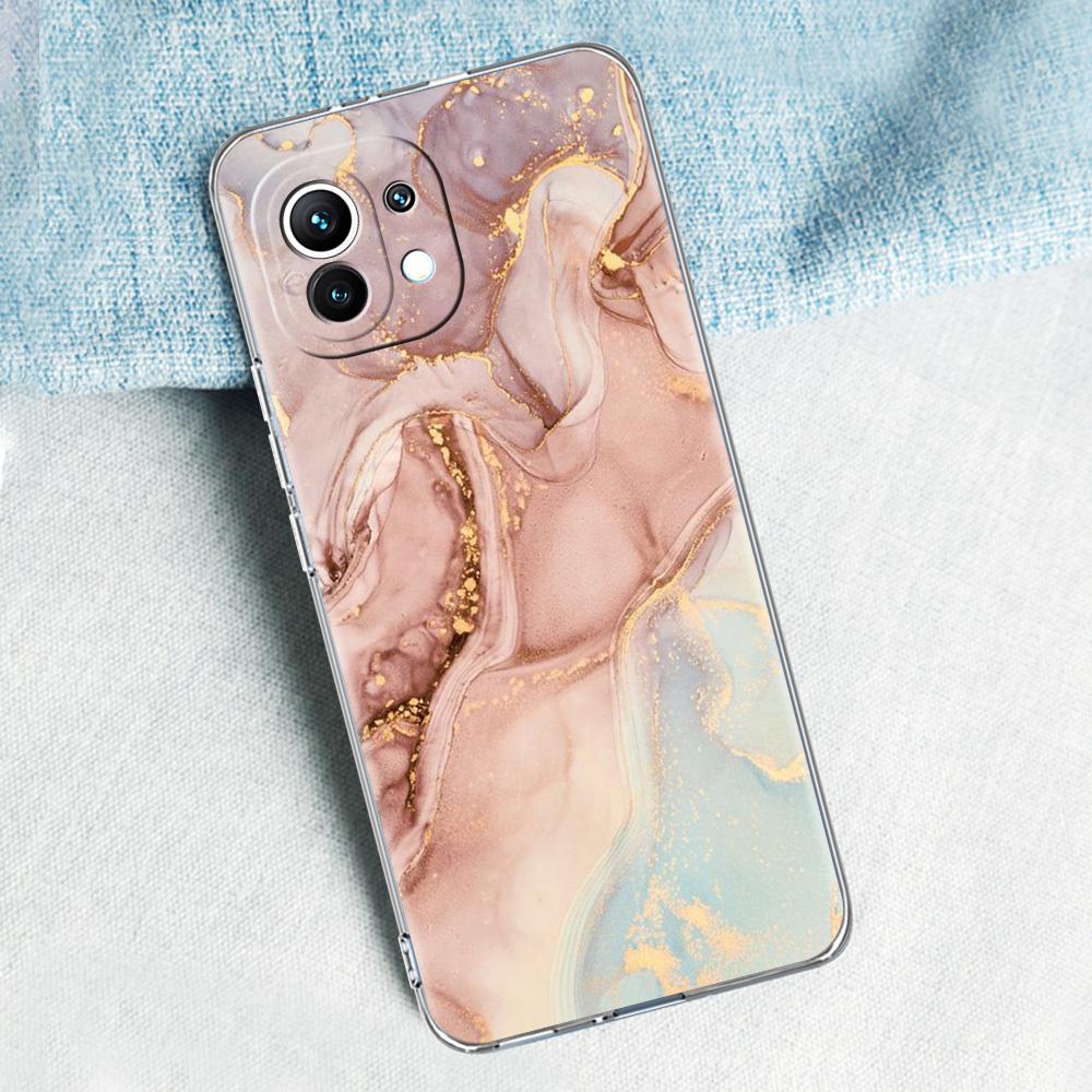 Marble For Poco X5 X3 NFC F5 F4 F3 M3 Clear Phone Case For Xiaomi 12T 12 13 Lite 11 Ultra Mi 10T 5G 11X Pro 11T Silicone Cover