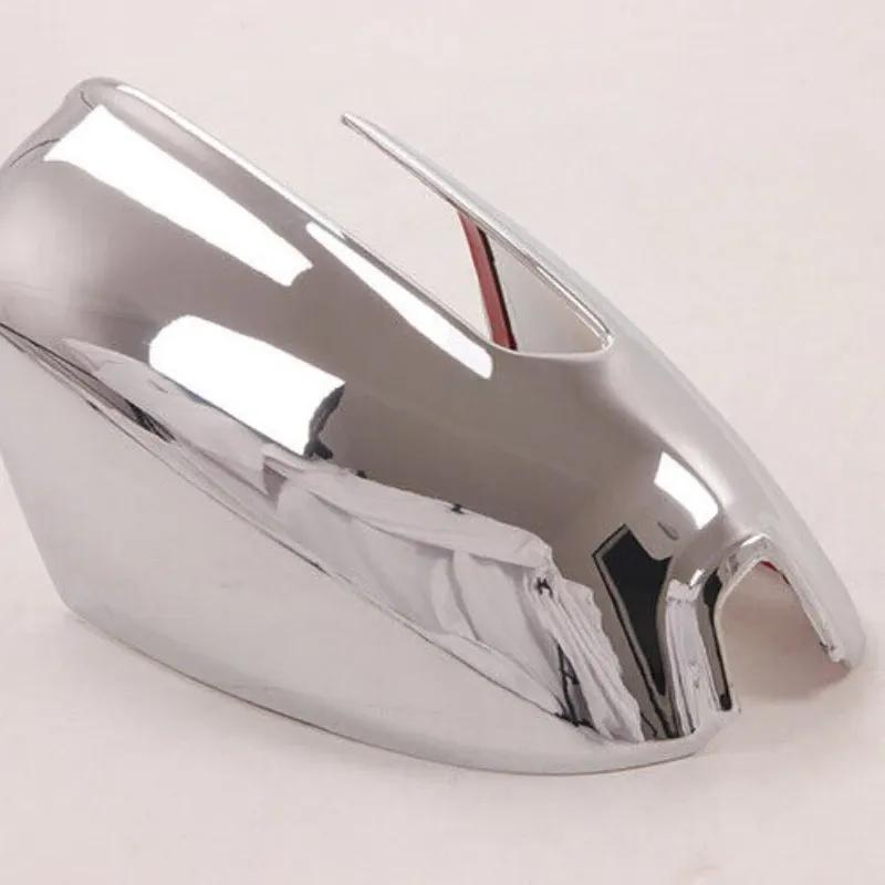 For Hyundai Kona 2018     Rearview Side Mirror Cover Wing Cap Exterior Door Rear View Case Trim Chrome Silver