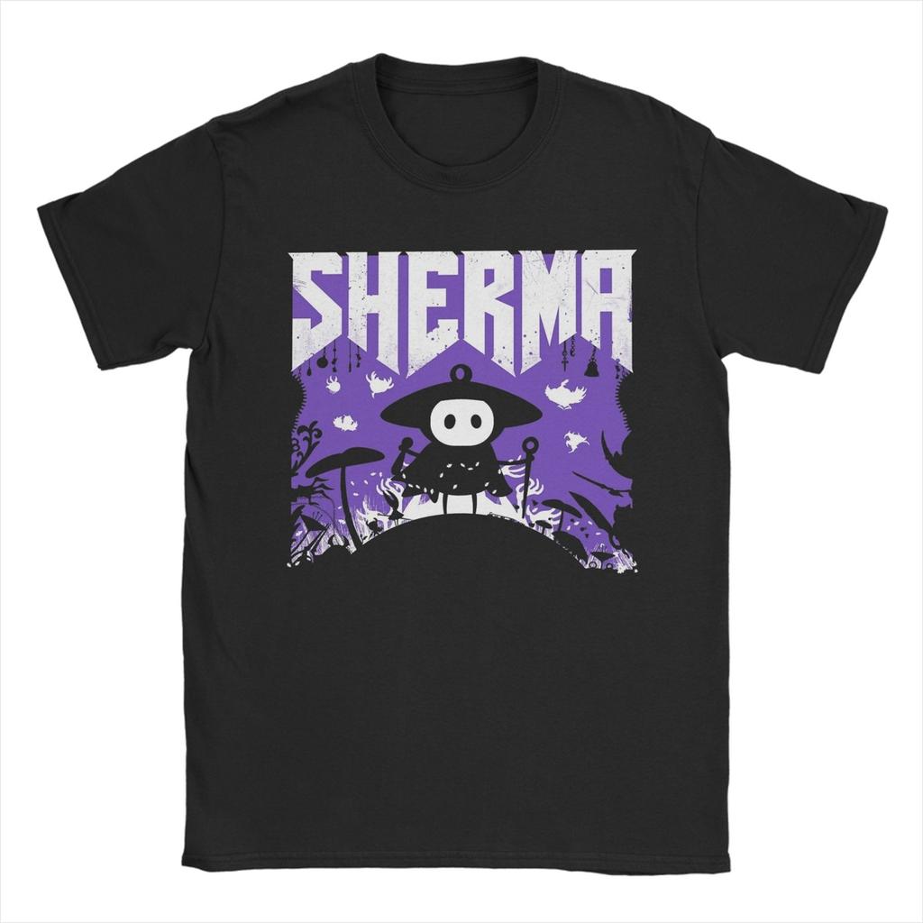 Mens TShirts Hollow Knight Silksong Sherma Vintage 100 Cotton Tees Short Sleeve T Shirts Round Neck Clothing Gift