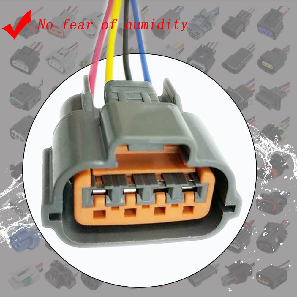 4PIN MAP Air Intake Pressure Sensor Connector Harness Plug Replacement for Cummins M11 ISC ISL ISM ISX ISB ISF 2.8 3.8 Replacement for Dodge Ram 2500