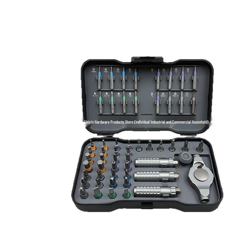 55-in-1 Multi-Functional Ratchet Wrench Set with S2 Screwdrivers
