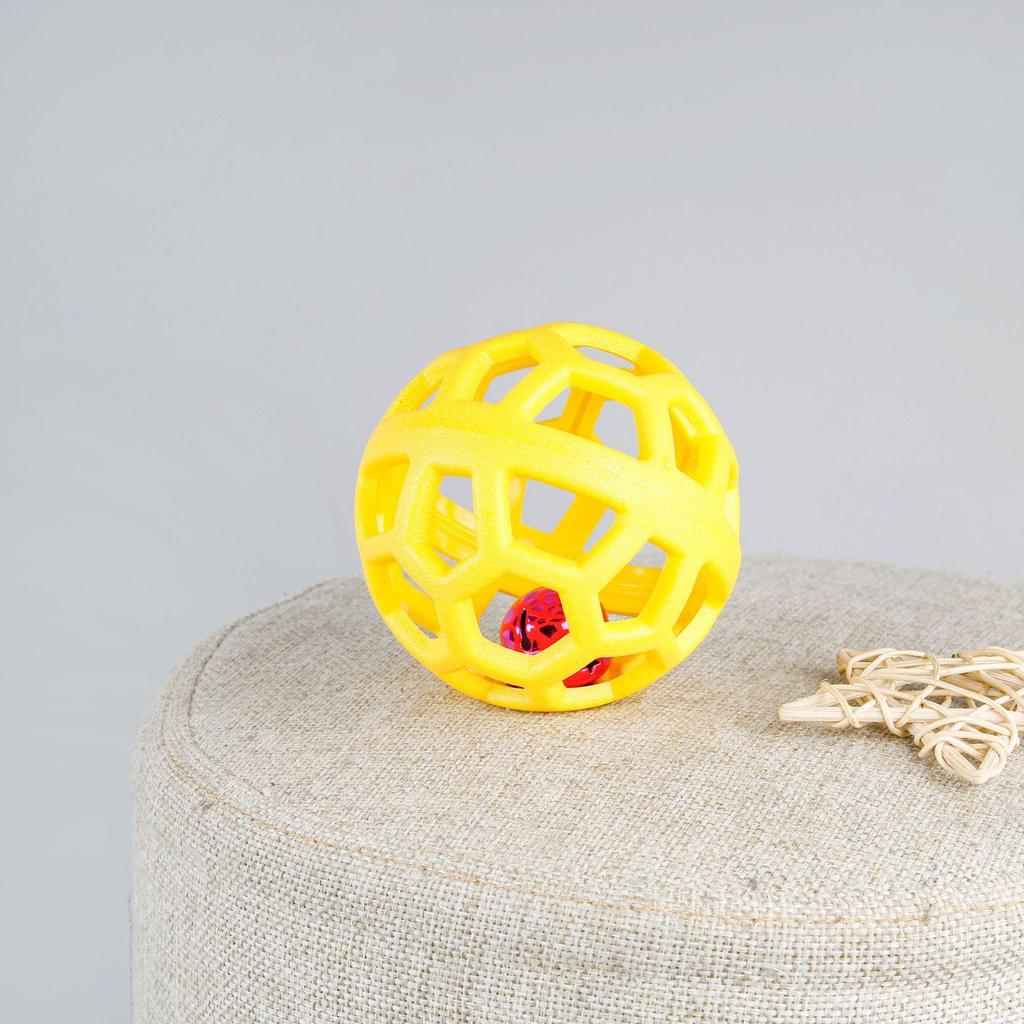 Durable Geometric TPR Pet Toy Ball for Dogs and Cats