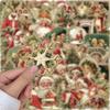 50PCS Creative Retro Christmas Stickers Laptop Phone Cases iPad Water Cups Helmet Stickers Waterproof
