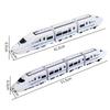Kids DIY Simulation High Speed Railway Train Toy Car Electric Sound Light Model Train Educational Toys for Boys Girls Gift