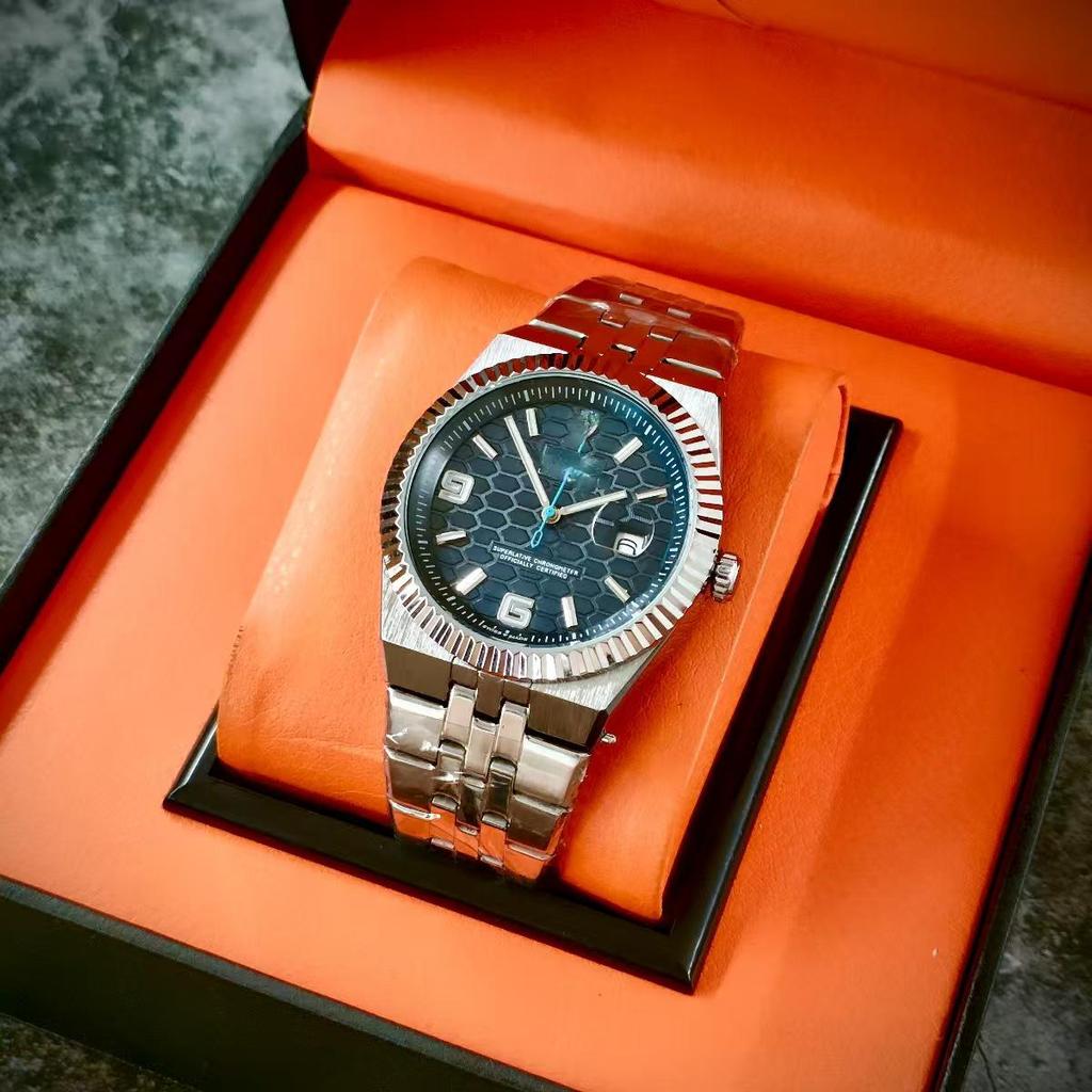 Men's Sport Quartz Watch with Tourbillon Design and Date Display