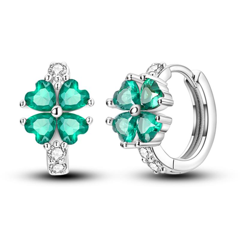 Women's Spring 925 Silver Butterfly Dragonfly Flowers Color Romantic Sweet Earrings Fit for Party Delicate Gift Jewelry