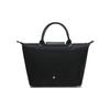 Longchamp Le Pliage Green Borsa Tote Pieghevole Grande Capacità Tela Monocolore a Forma di Raviolo Media da Donna Borsa Tote Nera 1623919001