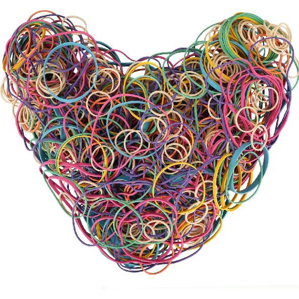 Rubber Bands Assorted Size Multicolor 0.5lb Elastic Bands for School Home Office Supplies Size#10,Size#16,Size#19,Size#33,Size#64,Size#