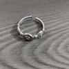 Stainless Steel Yuanbao Ring: National Style Luxury Index Finger Jewelry
